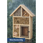 HEM HEM Interactief Insectenhotel Hout 37 cm Grijs – Educatief voor Kinderen – Met Deurtje – Bijenhotel & Insectenhuis – Tuin & Balkon – Ophangbaar