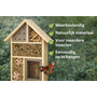 HEM HEM Interactief Insectenhotel Hout 37 cm Grijs – Educatief voor Kinderen – Met Deurtje – Bijenhotel & Insectenhuis – Tuin & Balkon – Ophangbaar