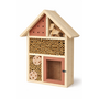 HEM HEM Insectenhotel Hout 37 cm Rood – Bijenhotel & Insectenhuis – Voor Tuin en Balkon – Nestkast voor Bijen, Vlinders en Lieveheersbeestjes – Ophangbaar