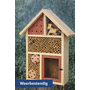 HEM HEM Insectenhotel Hout 37 cm Rood – Bijenhotel & Insectenhuis – Voor Tuin en Balkon – Nestkast voor Bijen, Vlinders en Lieveheersbeestjes – Ophangbaar