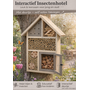 HEM HEM Interactief Insectenhotel Hout 37 cm Grijs – Educatief voor Kinderen – Met Deurtje – Bijenhotel & Insectenhuis – Tuin & Balkon – Ophangbaar