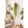 HEM HEM Kunst Hangplant 89 cm – Groene Kunststruik – Onderhoudsvrij – Realistische Bladeren – Binnendecoratie