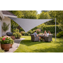 CUHOC CUHOC Schaduwdoek Driehoek 3x3x3 Meter – Grijs – UV-Beschermend Zonnescherm voor Tuin, Terras of Balkon – Waterdoorlatend – Inclusief Bevestigingstouw – Ademend & Weerbestendig