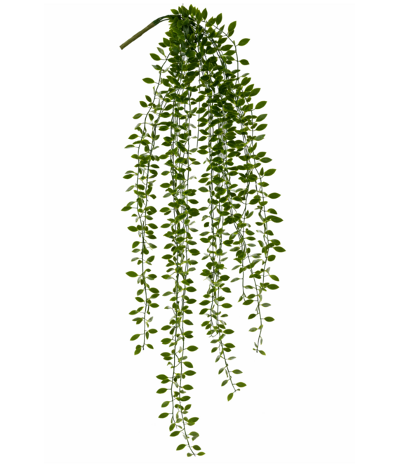 HEM HEM Kunststruik Hangplant 89 cm – Multicolor Groen – Realistisch Design – Kunstplant voor Woonkamer of Badkamer