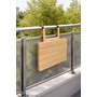 HEM HEM Balkontafel Hangtafel Acacia hout 40x42x60 cm –  Accacia Houten balkonklaptafel Buiten – Inklapbare Tuintafel