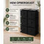 HEM HEM Opbergkast met 6 bakken - Opbergkast met lades - Opbergmeubel - Kast met vakken - Opbergkast slaapkamer - Speelgoed kast - Organizer kast - Metalen kast met stoffen bakken