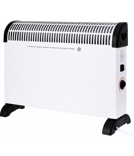 HEM HEM Campingkachel 750W, 1250W en 2000W - Convector Kachel - Elektrische Verwarming - Thermostaat - Vrijstaand
