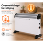 HEM HEM Campingkachel 750W, 1250W en 2000W - Convector Kachel - Elektrische Verwarming - Thermostaat - Vrijstaand