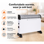 HEM HEM Campingkachel 750W, 1250W en 2000W - Convector Kachel - Elektrische Verwarming - Thermostaat - Vrijstaand