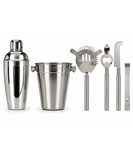 HEM HEM Barset met cocktailshaker RVS 6-delig