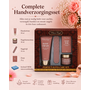 HEM HEM Luxe Handverzorgingsset - Handcrème Zeep Nagelriemcrème Nagelvijl - Wellness Verzorgingsset - Cherry Blossoms & Amber - Bordeaux rood