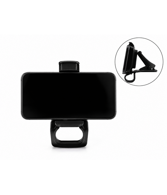 HEM HEM Telefoonhouder Voor Auto voor Telefoons tot 6 Inch – Universele Dashboardhouder – Antislip Smartphone Houder – Auto Telefoonhouder Dashboard – ABS – Zwart – 14x8x8 cm