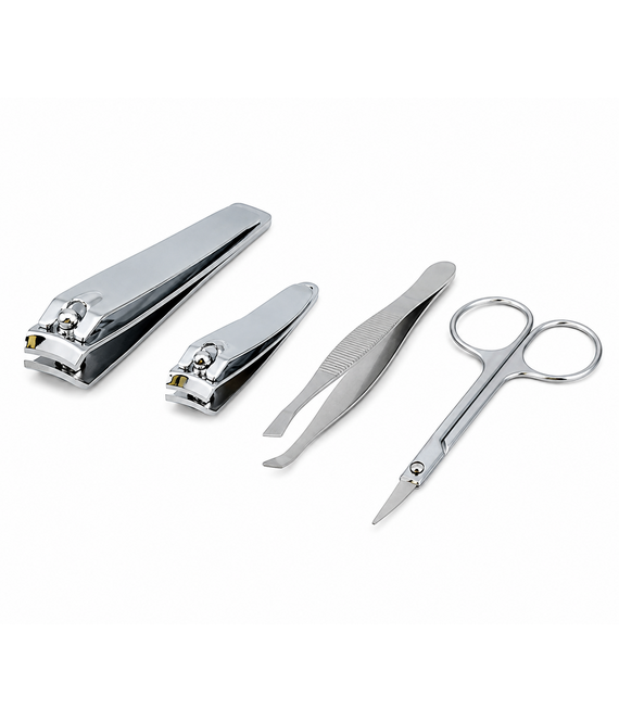 HEM HEM Manicureset 4-delig RVS - Nagelknipper Set - Pincet - Schaartje - Nagelverzorging Set