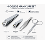 HEM HEM Manicureset 4-delig RVS - Nagelknipper Set - Pincet - Schaartje - Nagelverzorging Set