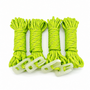 HEM HEM Fluorescerende Scheerlijn Set 4 Stuks – Tentlijnen met Spanners – Reflecterend – 4 Meter – Fluor Groen