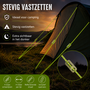 HEM HEM Fluorescerende Scheerlijn Set 4 Stuks – Tentlijnen met Spanners – Reflecterend – 4 Meter – Fluor Groen