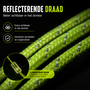 HEM HEM Fluorescerende Scheerlijn Set 4 Stuks – Tentlijnen met Spanners – Reflecterend – 4 Meter – Fluor Groen