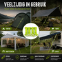 HEM HEM Fluorescerende Scheerlijn Set 4 Stuks – Tentlijnen met Spanners – Reflecterend – 4 Meter – Fluor Groen