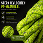 HEM HEM Fluorescerende Scheerlijn Set 4 Stuks – Tentlijnen met Spanners – Reflecterend – 4 Meter – Fluor Groen