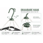 HEM HEM Washanger Groen met 18 Knijpers – Opvouwbaar Droogrek – Ondergoedhanger – Sokhanger – Camping Wasrek – 24x31 cm