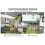 HEM HEM Washanger Groen met 18 Knijpers – Opvouwbaar Droogrek – Ondergoedhanger – Sokhanger – Camping Wasrek – 24x31 cm