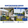 HEM HEM Washanger Blauw met 18 Knijpers – Opvouwbaar Droogrek – Ondergoedhanger – Sokhanger – Camping Wasrek – 24x31 cm