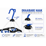 HEM HEM Washanger Blauw met 18 Knijpers – Opvouwbaar Droogrek – Ondergoedhanger – Sokhanger – Camping Wasrek – 24x31 cm