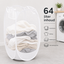 HEM HEM Pop-up Wasmand 64 Liter – Opvouwbare Laundry Basket – Inklapbare Wasbox met Mesh – Wit