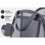 HEM HEM Inklapbare Wasmand 64L – Opvouwbare Waszak – Mesh Laundry Bag met Pop-up Frame – Grijs