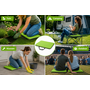 HEM HEM Kniekussen - Zitkussen 40x30 cm - Camping Zitmat met Memory Foam - Outdoor Zitkussen voor Stadion, Tuin, Festival & Picknick - Comfortabel Reiskussen met Handvat - Revalidatiekussen Groen