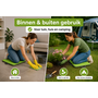 HEM HEM Kniekussen - Zitkussen 40x30 cm - Camping Zitmat met Memory Foam - Outdoor Zitkussen voor Stadion, Tuin, Festival & Picknick - Comfortabel Reiskussen met Handvat - Revalidatiekussen Groen