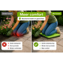 HEM HEM Kniekussen - Zitkussen 40x30 cm - Camping Zitmat met Memory Foam - Outdoor Zitkussen voor Stadion, Tuin, Festival & Picknick - Comfortabel Reiskussen met Handvat - Revalidatiekussen Groen