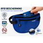 HEM HEM RFID Heuptas Blauw – Heuptasje – Festival Tas – Buiktas – Reistas – Waist Bag – Anti Skim – Pasjes Beschermer – 26x13 cm