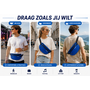 HEM HEM RFID Heuptas Blauw – Heuptasje – Festival Tas – Buiktas – Reistas – Waist Bag – Anti Skim – Pasjes Beschermer – 26x13 cm