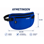 HEM HEM RFID Heuptas Blauw – Heuptasje – Festival Tas – Buiktas – Reistas – Waist Bag – Anti Skim – Pasjes Beschermer – 26x13 cm