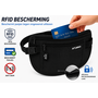 HEM HEM RFID Heuptas Zwart – Heuptasje – Festival Tas – Buiktas – Reistas – Waist Bag – Anti Skim – Pasjes Beschermer – 26x13 cm