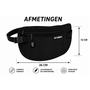 HEM HEM RFID Heuptas Zwart – Heuptasje – Festival Tas – Buiktas – Reistas – Waist Bag – Anti Skim – Pasjes Beschermer – 26x13 cm