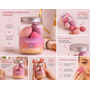 HEM HEM make-upsponsjes in potje - 5 delige set - Roze beautyblenders - PU latexvrij - Inclusief HEM microvezeldoekje