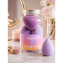 HEM HEM make-upsponsjes in potje - 5 delige set - Paarse beautyblenders - PU latexvrij - Inclusief HEM microvezeldoekje