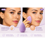 HEM HEM make-upsponsjes in potje - 5 delige set - Paarse beautyblenders - PU latexvrij - Inclusief HEM microvezeldoekje