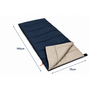 HEM HEM Slaapzak Envelop 190x75 cm Blauw – Zomer Slaapzak – Inclusief Opbergzak – Camping – Festival – Logeren