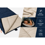 HEM HEM Slaapzak Envelop 200x75 cm Blauw – Zomer Slaapzak – Inclusief Opbergzak – Camping – Festival – Logeren