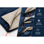 HEM HEM Slaapzak Envelop 200x75 cm Blauw – Zomer Slaapzak – Inclusief Opbergzak – Camping – Festival – Logeren
