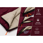 HEM HEM Slaapzak Envelop 190x75 cm Bordeaux – Zomer Slaapzak – Inclusief Opbergzak – Camping – Festival – Logeren