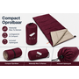 HEM HEM Slaapzak Envelop 190x75 cm Bordeaux – Zomer Slaapzak – Inclusief Opbergzak – Camping – Festival – Logeren