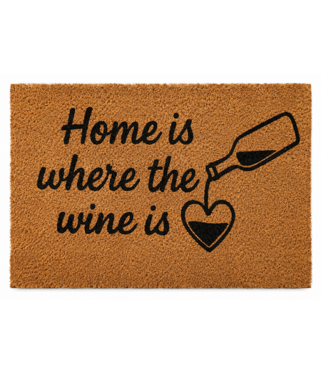HEM HEM Deurmat Home is where the wine is