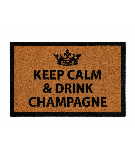 HEM HEM Deurmat Keep Calm & Drink Champagne