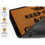 HEM HEM Deurmat Keep Calm & Drink Champagne – Kokosmat 59x39 cm – Antislip PVC Onderzijde – Champagne Design – Entree Mat