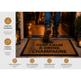 HEM HEM Deurmat Keep Calm & Drink Champagne – Kokosmat 59x39 cm – Antislip PVC Onderzijde – Champagne Design – Entree Mat