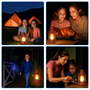 HEM HEM Solar Stormlantaarn – Oplaadbare Kampeerlamp / Tentlamp – Buitenlamp op Zonne-energie met Sensor – Warm Wit Licht – Automatisch Aanschakelend bij Donker – Inclusief Batterij & Opbergzak – Weerbestendig en Energiezuinig – Camping Lamp / Tuinlamp